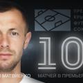 100 матчей Дмитрия Матвиенко в чемпионате Премьер-лиги КФС